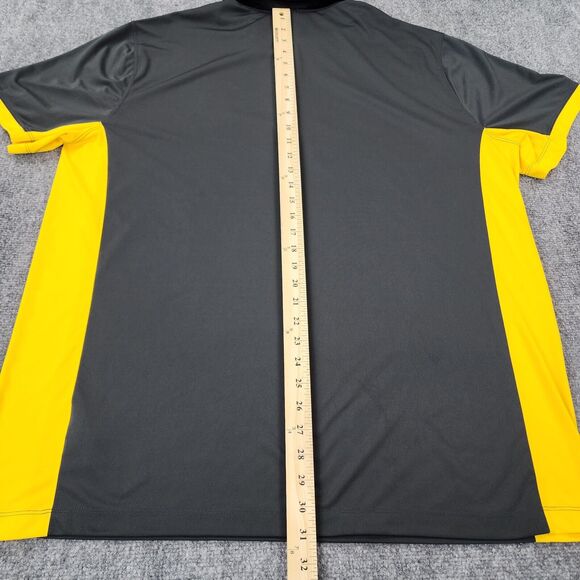 Michigan Wolverines Polo Shirt Mens XXL Nike Anthracite Classic Performance - Picture 6 of 16